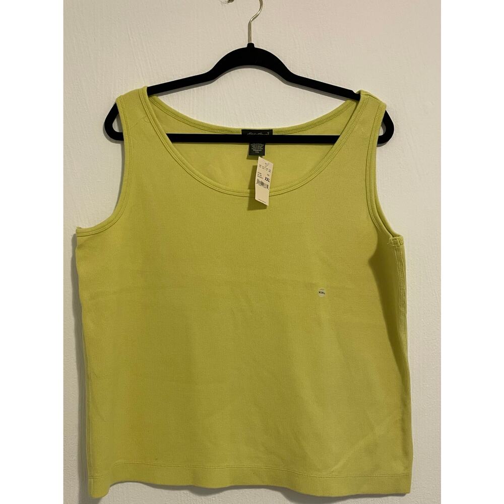 Eddie Bauer XXL NWT's Lime/Yellow Tanktop